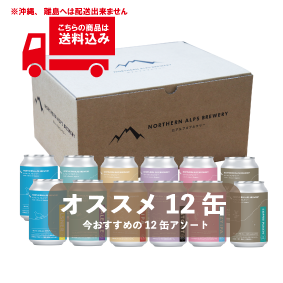 送料込み！おススメ12缶セット(PILSNER2/PALE ALE2/IPA2/STOUT2/HAZY IPA2/COFFEE PUNCH2)